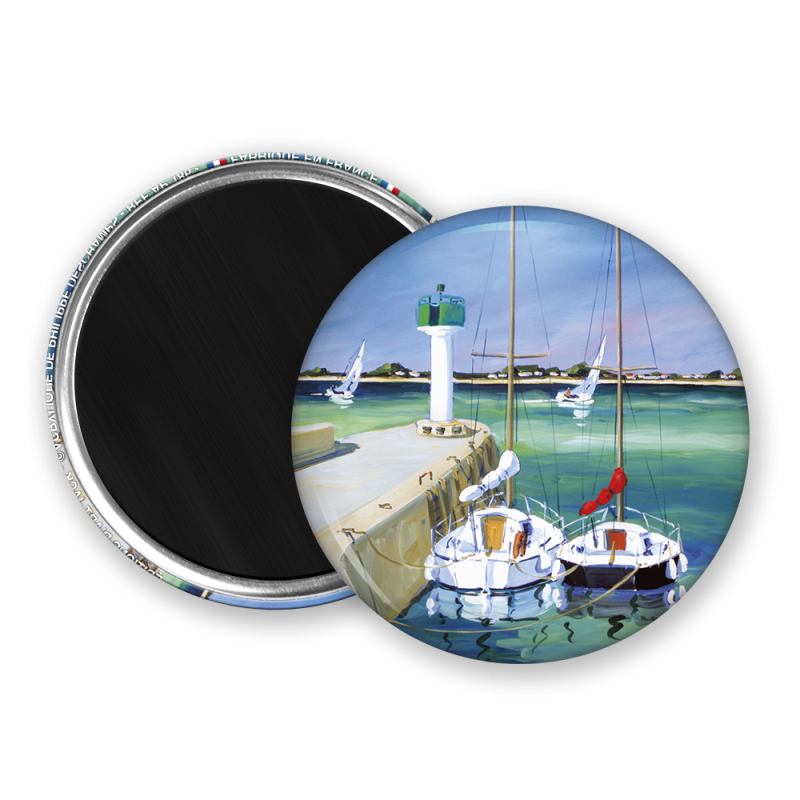 Magnet rond - Deschamp - le port