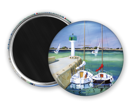 Magnet rond - Deschamp - le port