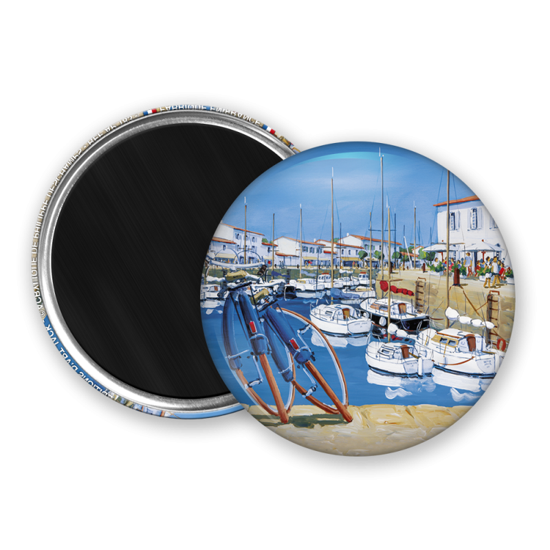 Magnet rond - Deschamp - le port de plaisance