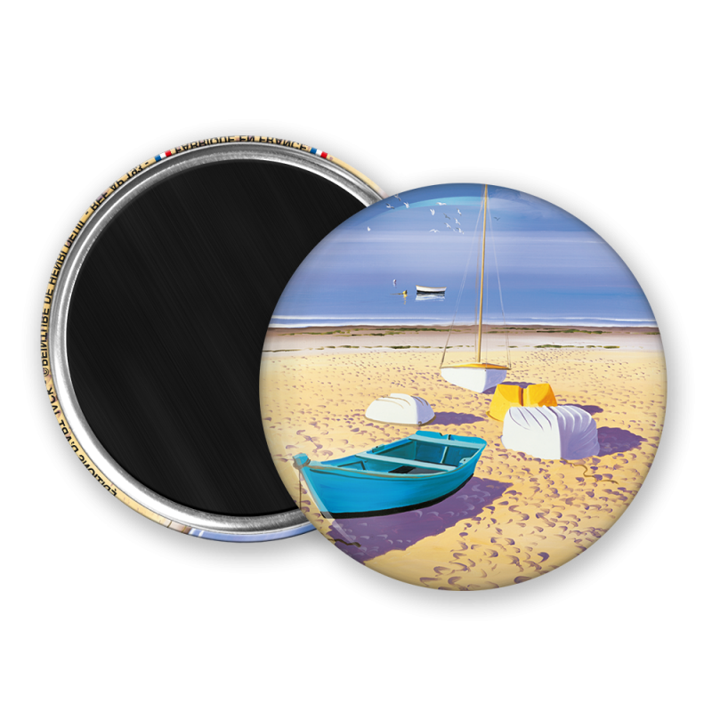 Magnet rond - Deuil - a maree basse