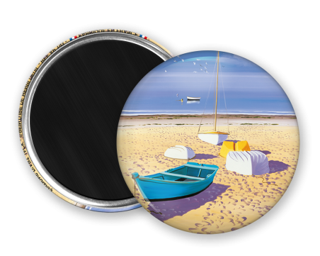 Magnet rond - Deuil - a maree basse