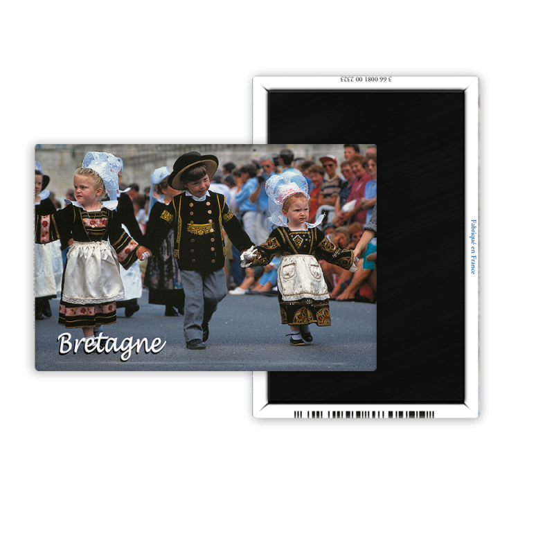 Magnet 55x80 - Enfants en costume breton