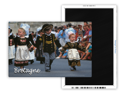 Magnet 55x80 - Enfants en costume breton