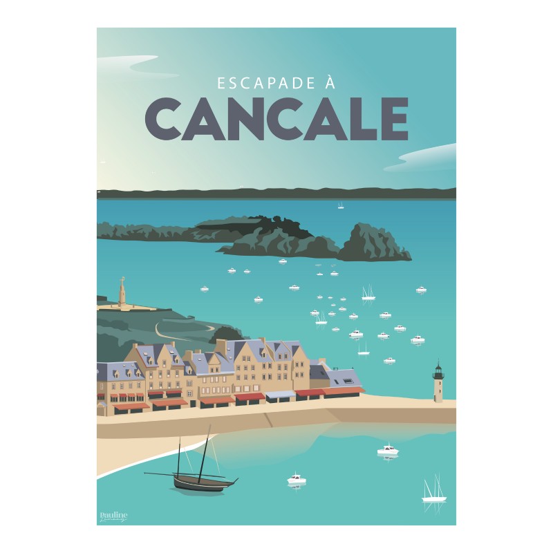 Affiche 30x40 - Escapade a cancale