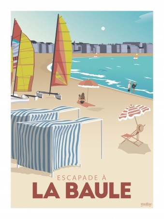 Affiche 30x40 - Escapade a la baule