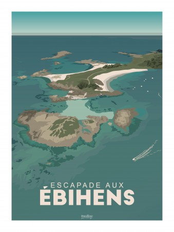 Affiche 30x40 - Escapade aux ebihens