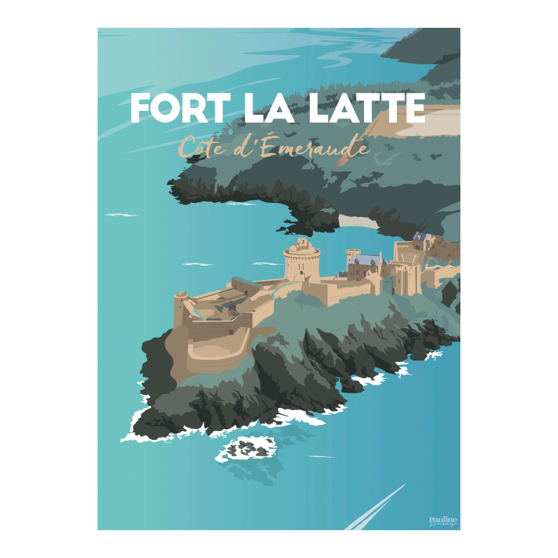 Affiche 30x40 - Fort la latte