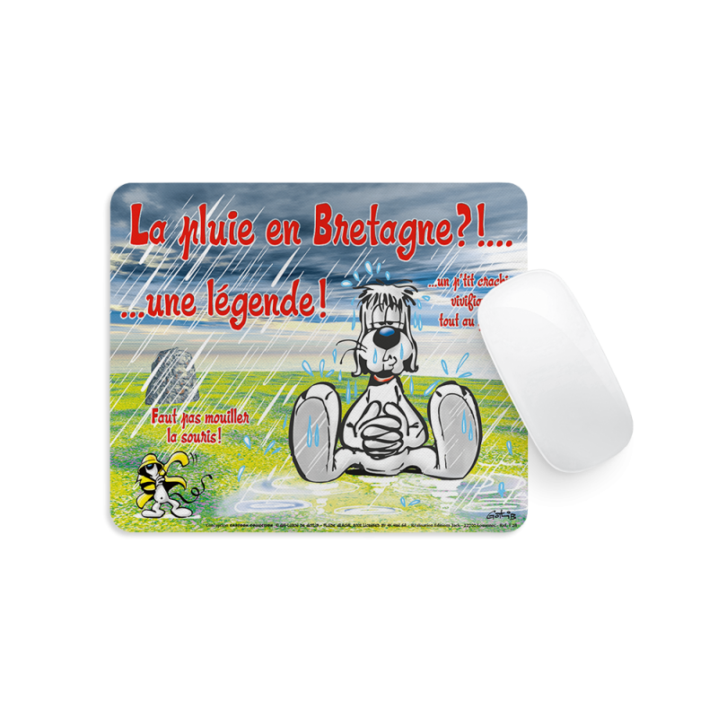 Tapis de Souris - Gai luron - pluie en bretagne