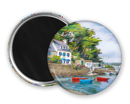Magnet rond - Gharlic - le petit port