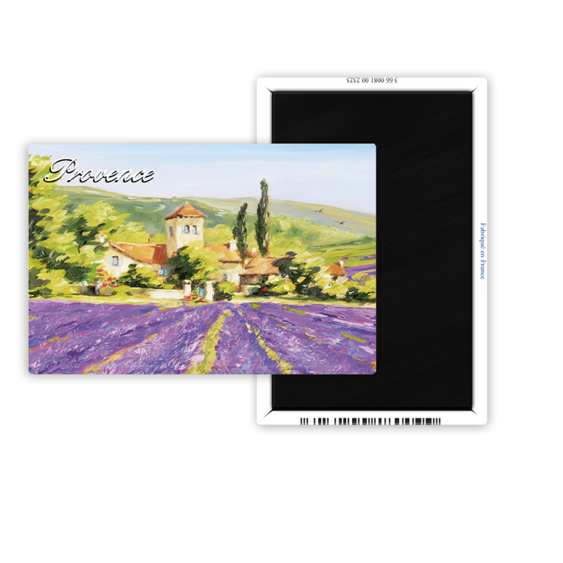 Magnet 55x80 - Gharlic - village et champs de lavande