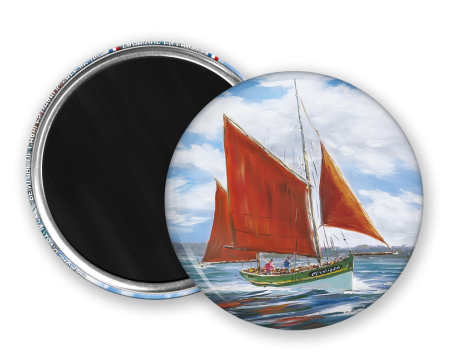Magnet rond - Gharlic - voilier