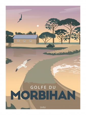 Affiche 30x40 - Golfe du morbihan