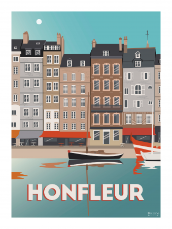 Affiche 30x40 - Holidays - honfleur