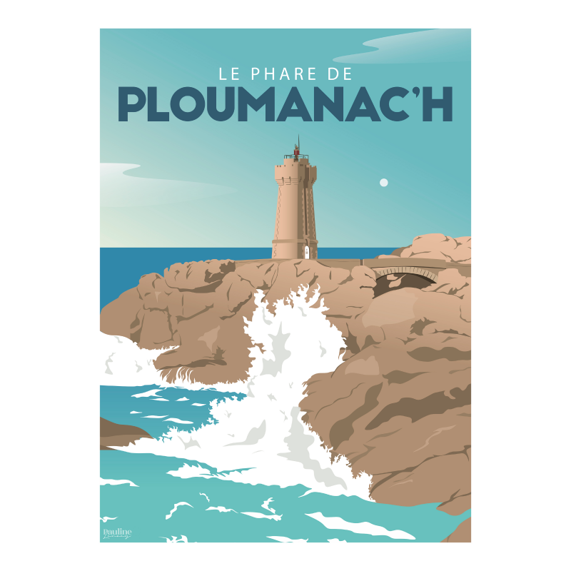 Affiche 30x40 - Holidays - le phare
