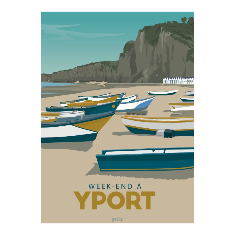 Affiche 30x40 - Holidays - yport