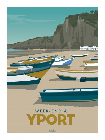 Affiche 30x40 - Holidays - yport