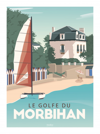 Affiche 30x40 - Ile aux moines