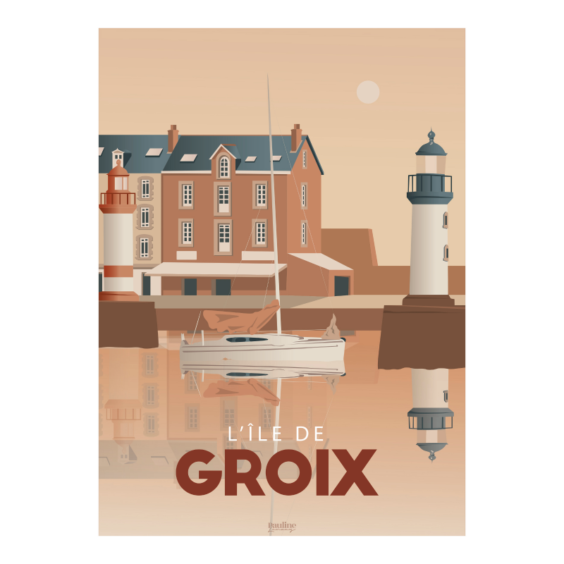 Affiche 30x40 - Ile de groix