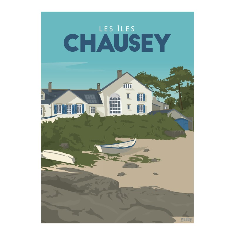 Affiche 30x40 - Iles chausey