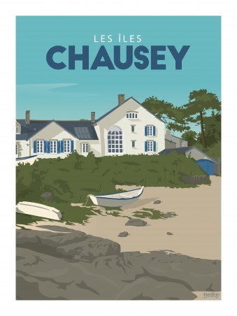 Affiche 30x40 - Iles chausey