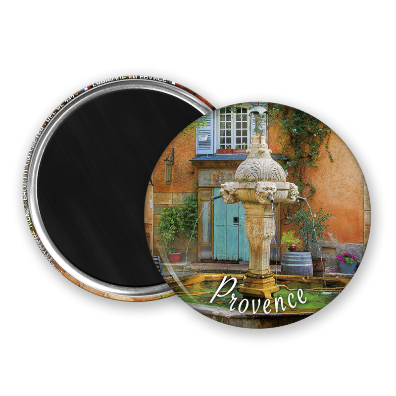 Magnet rond - La fontaine