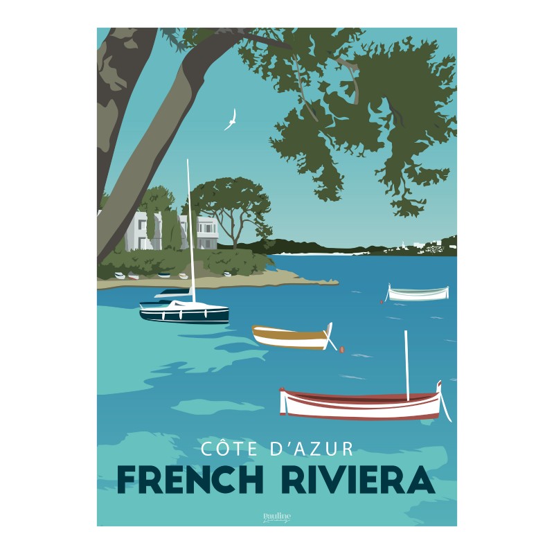Affiche 30x40 - La french riviera
