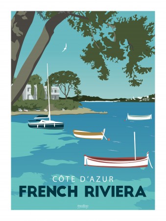 Affiche 30x40 - La french riviera