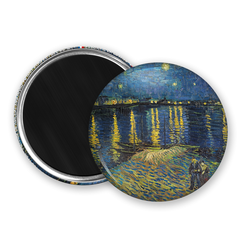 Magnet rond - La nuit etoilee