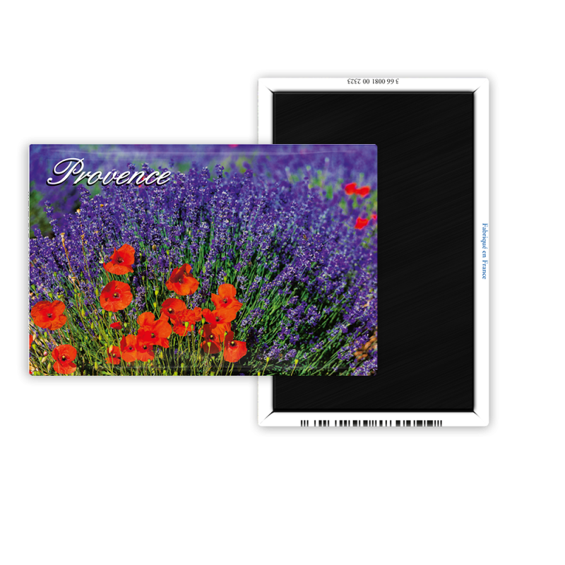Magnet 55x80 - Lavande et coquelicots