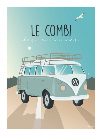 Affiche 30x40 - Le combi des vacances