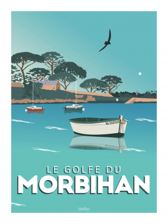 Affiche 30x40 - Le golfe du morbihan