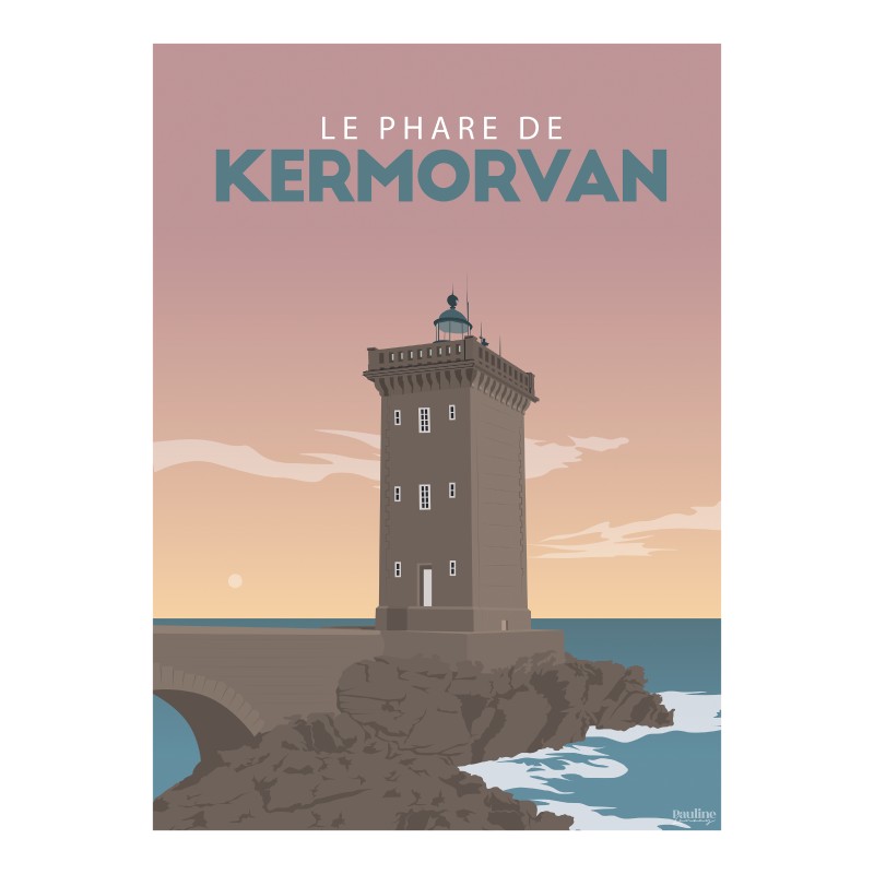 Affiche 30x40 - Le phare de kermorvan