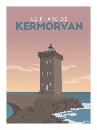 Affiche 30x40 - Le phare de kermorvan