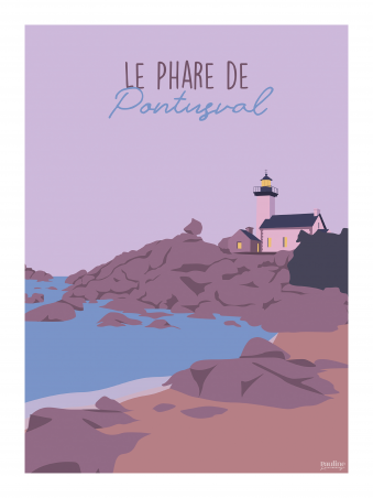 Affiche 30x40 - Le phare de pontusval