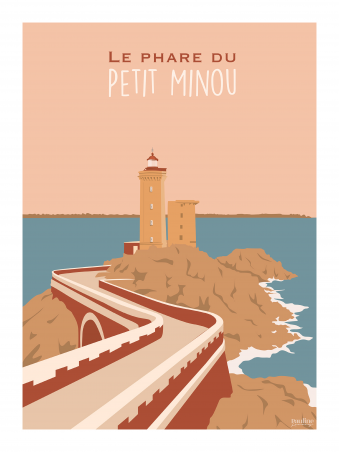 Affiche 30x40 - Le phare du petit minou