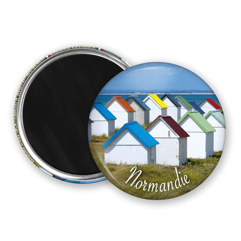 Magnet rond - Les cabanes