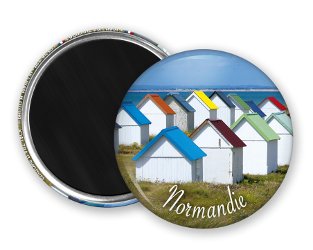 Magnet rond - Les cabanes