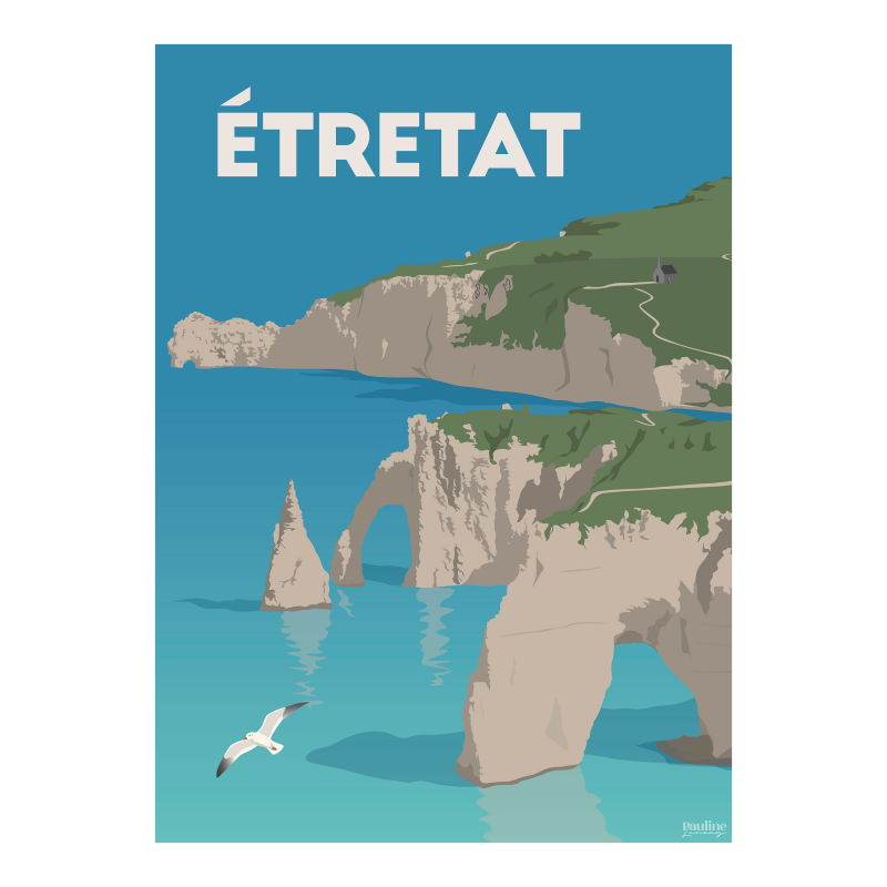 Affiche 30x40 - Les falaises