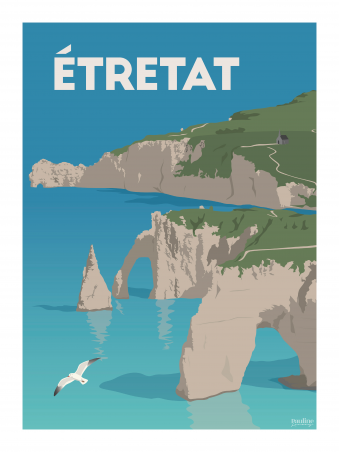 Affiche 30x40 - Les falaises