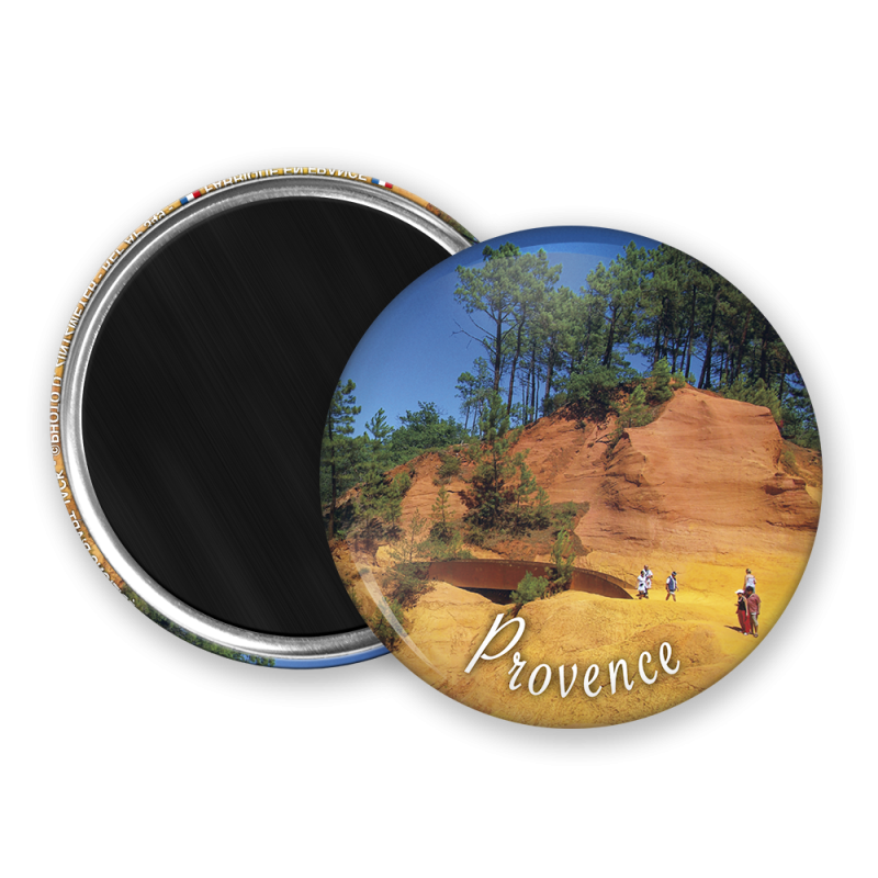 Magnet rond - Les ocres