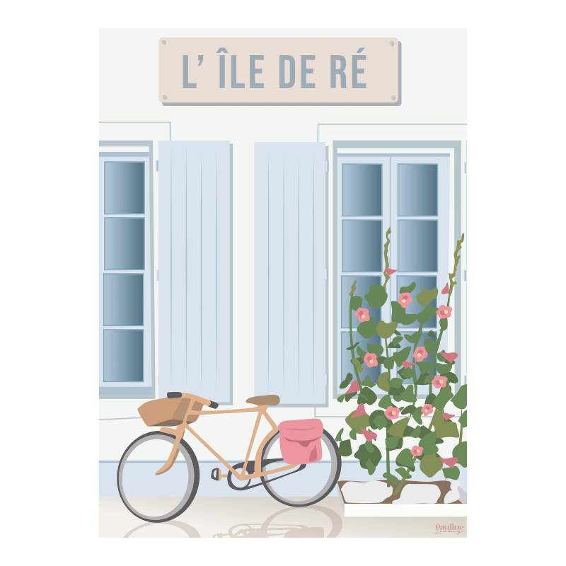 Affiche 30x40 - L'ile de re