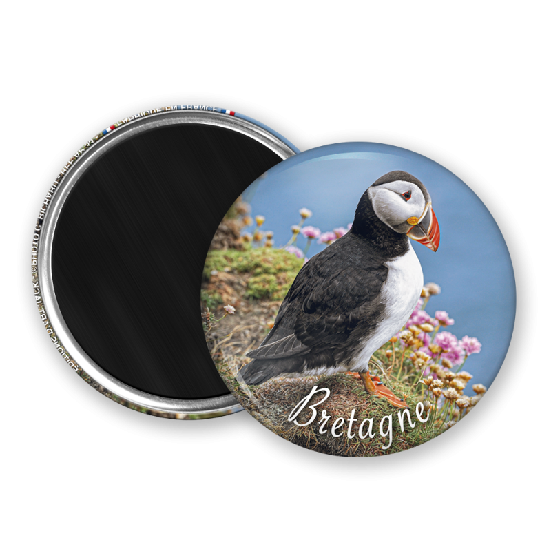 Magnet rond - Macareux