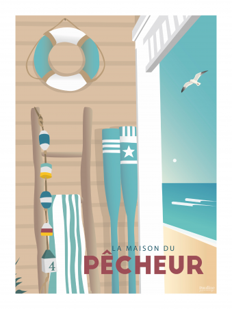 Affiche 30x40 - Maison du pecheur