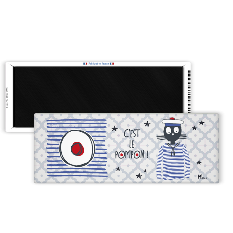 Magnet 42x118 - Marine b - c'est le pompon