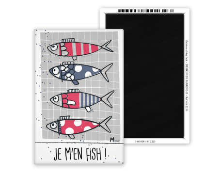 Magnet 55x80 - Marine b - je m'en fish