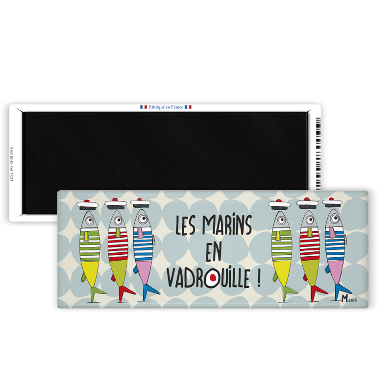 Magnet 42x118 - Marine b - les marins en vadrouille