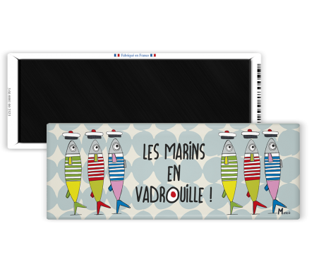 Magnet 42x118 - Marine b - les marins en vadrouille