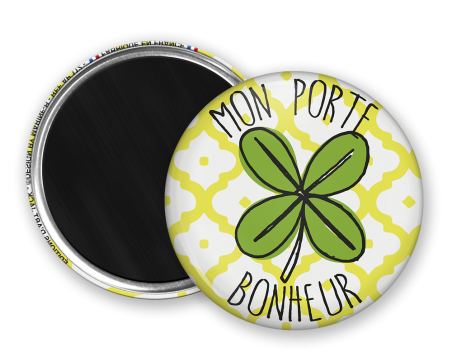 Magnet rond - Marine b - mon porte bonheur