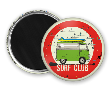 Magnet rond - Marine b - surf club