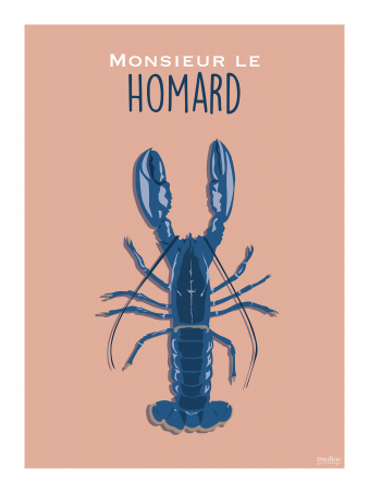 Affiche 30x40 - Monsieur le homard